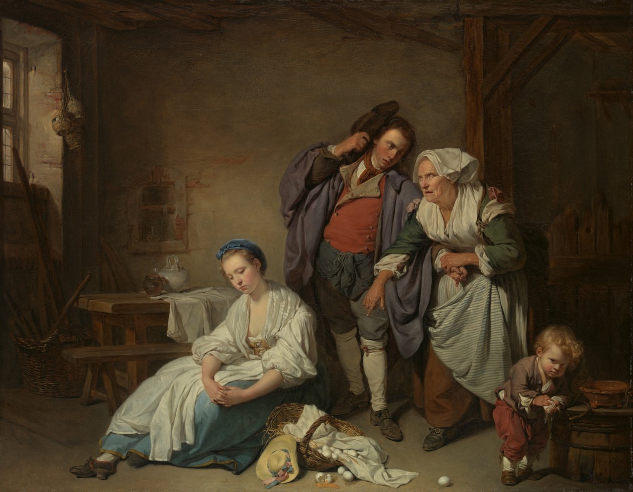 Œufs cassés, 1756 - Jean Baptiste Greuze