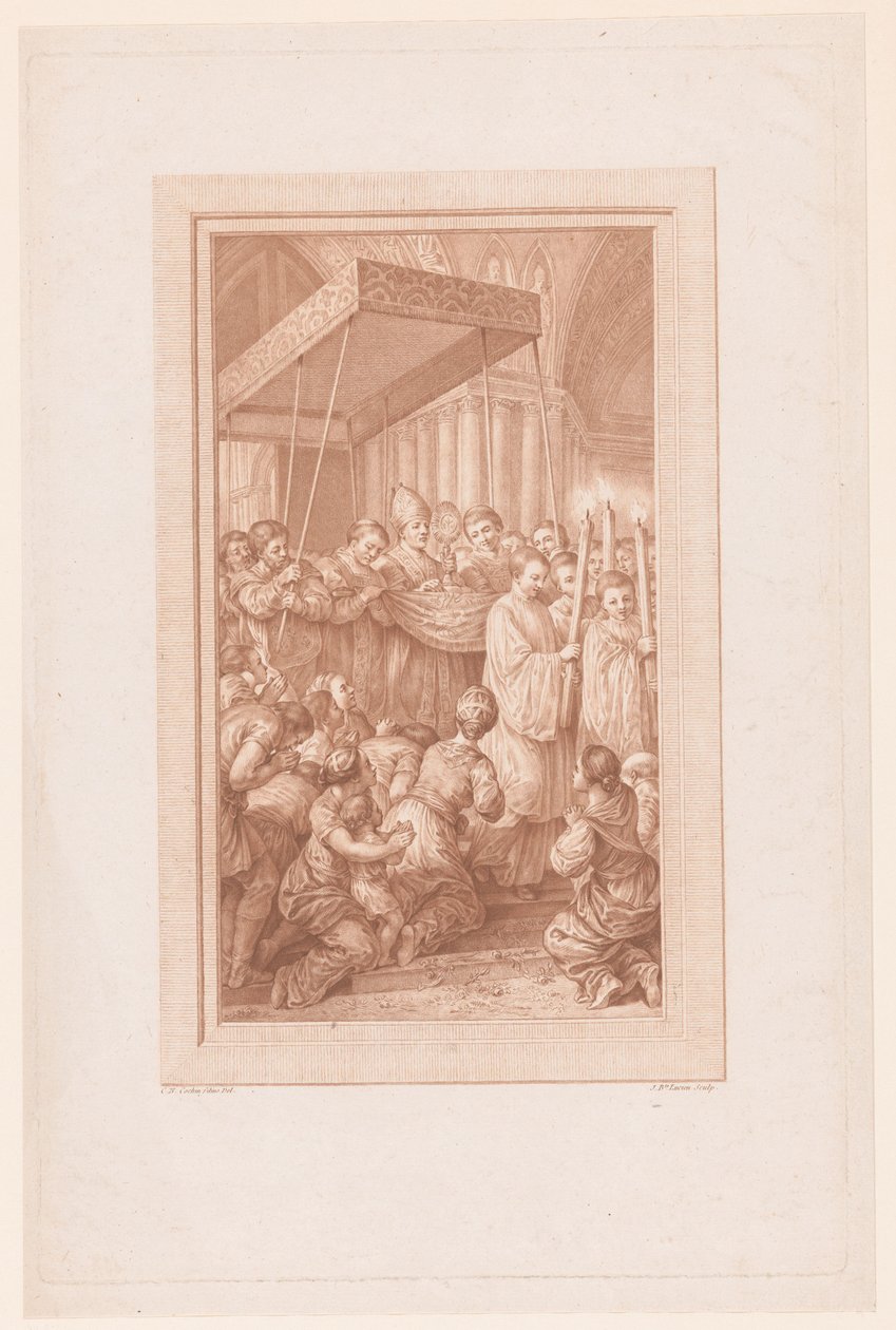 Procession avec ostensoir - Jean Baptiste Lucien