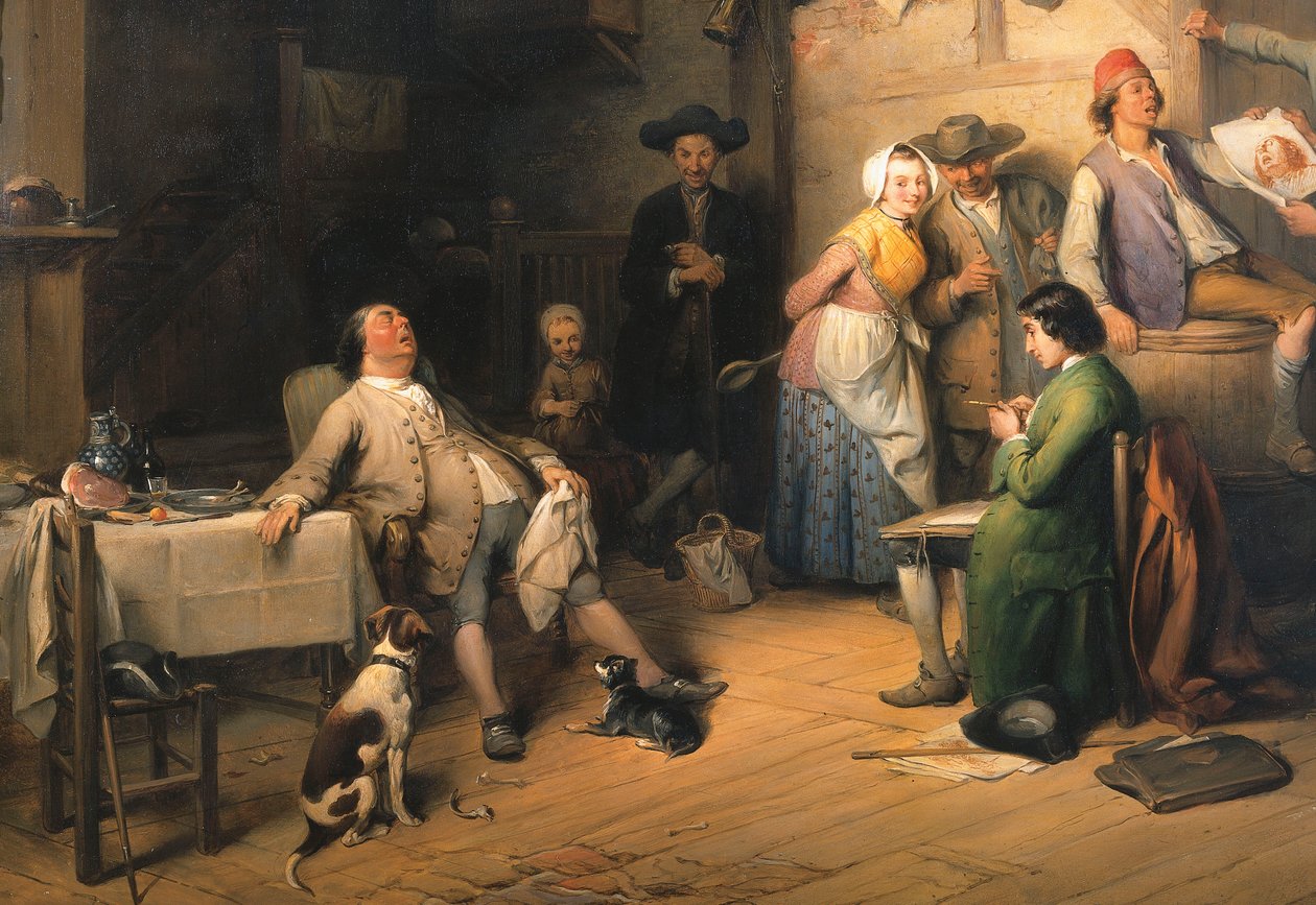 Pris en plein sieste, 1842 - Jean Baptiste Madou