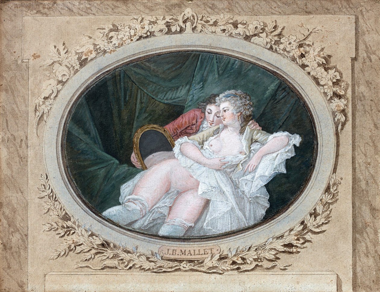 Scène de boudoir - Jean Baptiste Mallet