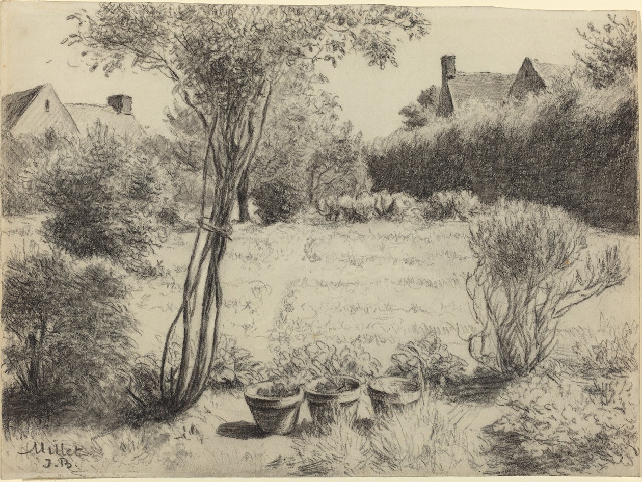 Jardin ensoleillé - Jean Baptiste Millet