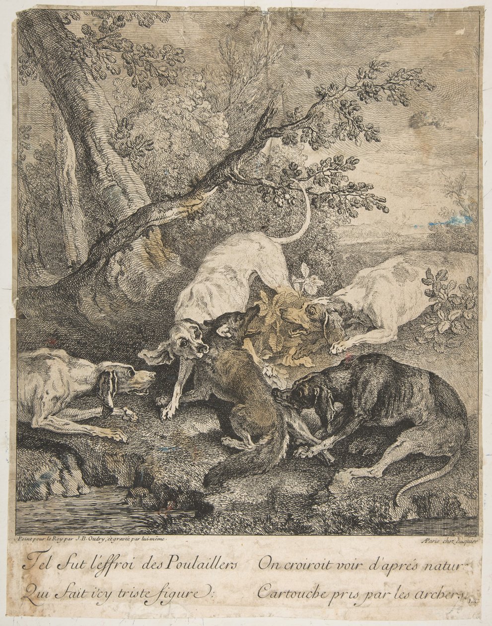 Chasse au renard, 1736 - Jean Baptiste Oudry