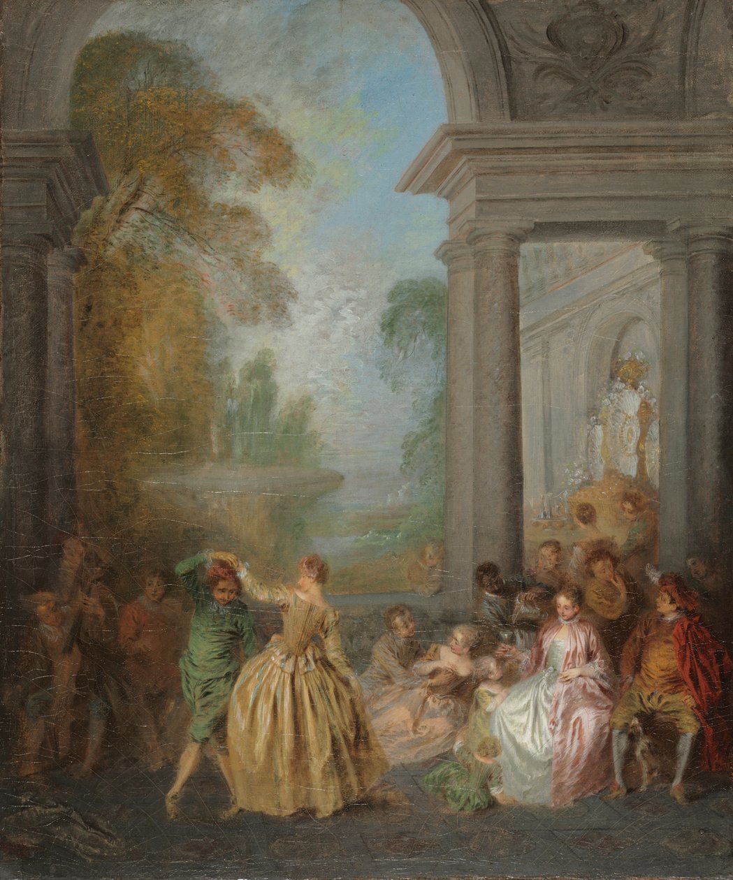 Danseurs dans un pavillon - Jean Baptiste Pater
