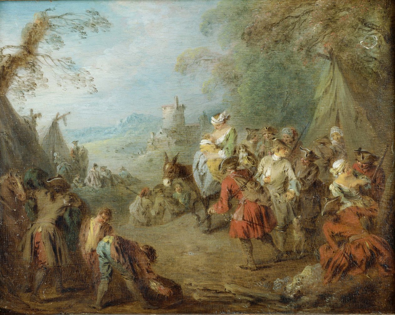 Campement (Halte des soldats) - Jean Baptiste Pater