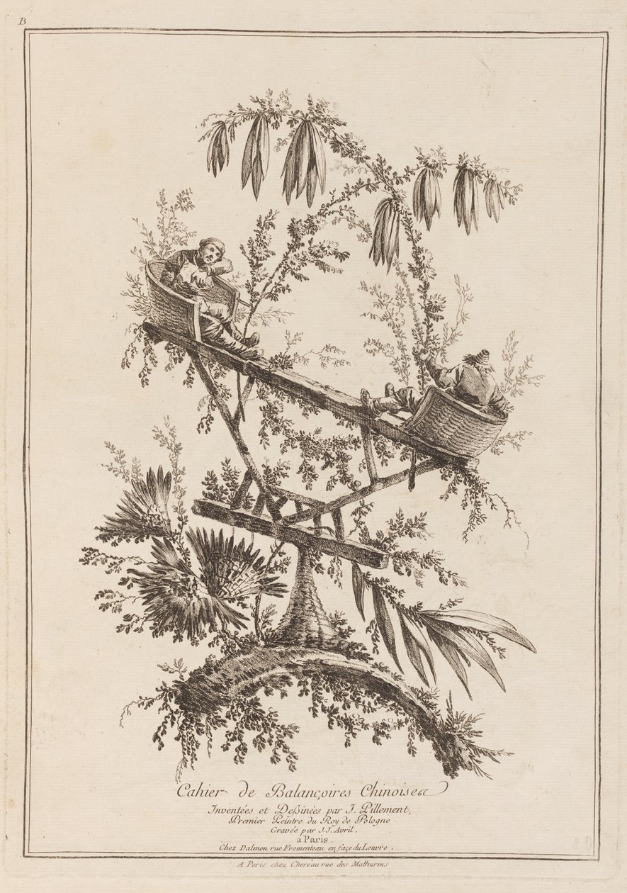 Cahier de balançoires chinoises - Jean Baptiste Pillement