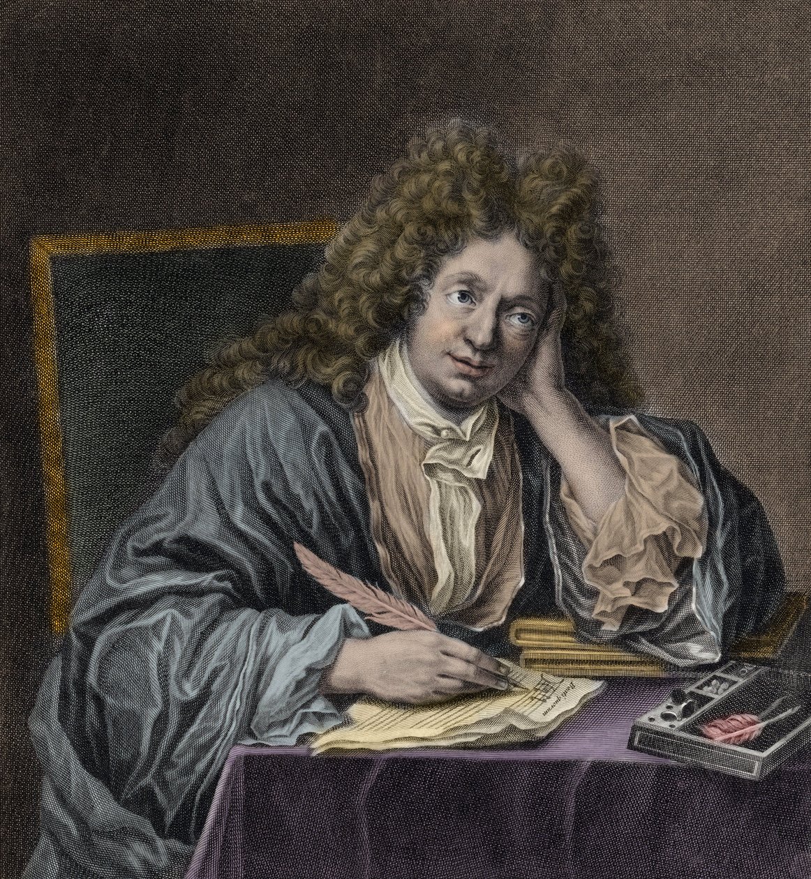 Portrait de Michel Richard Delalande - Jean Baptiste Santerre