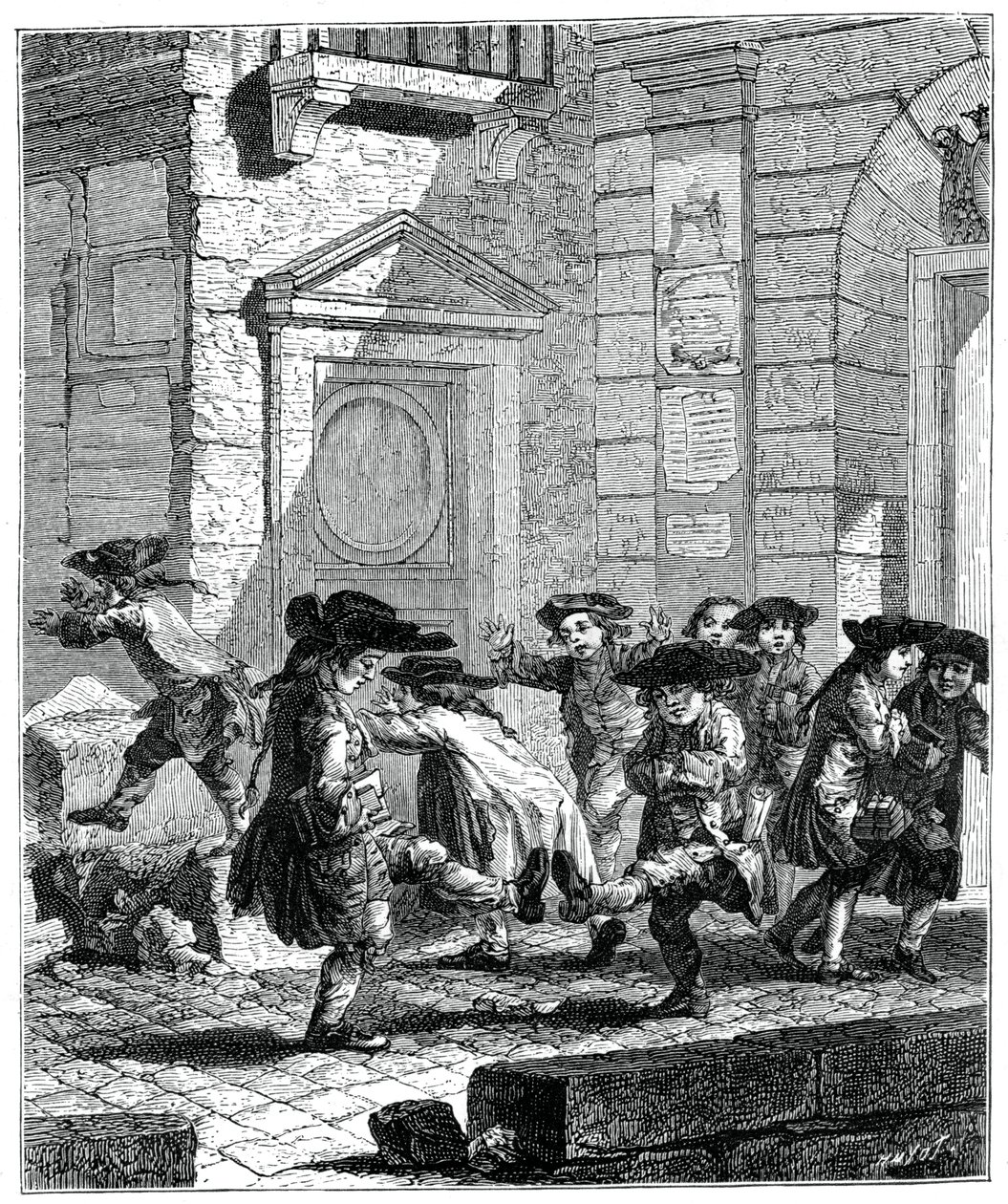 Sortie du collège, 1885 - Jean Baptiste Tilliard