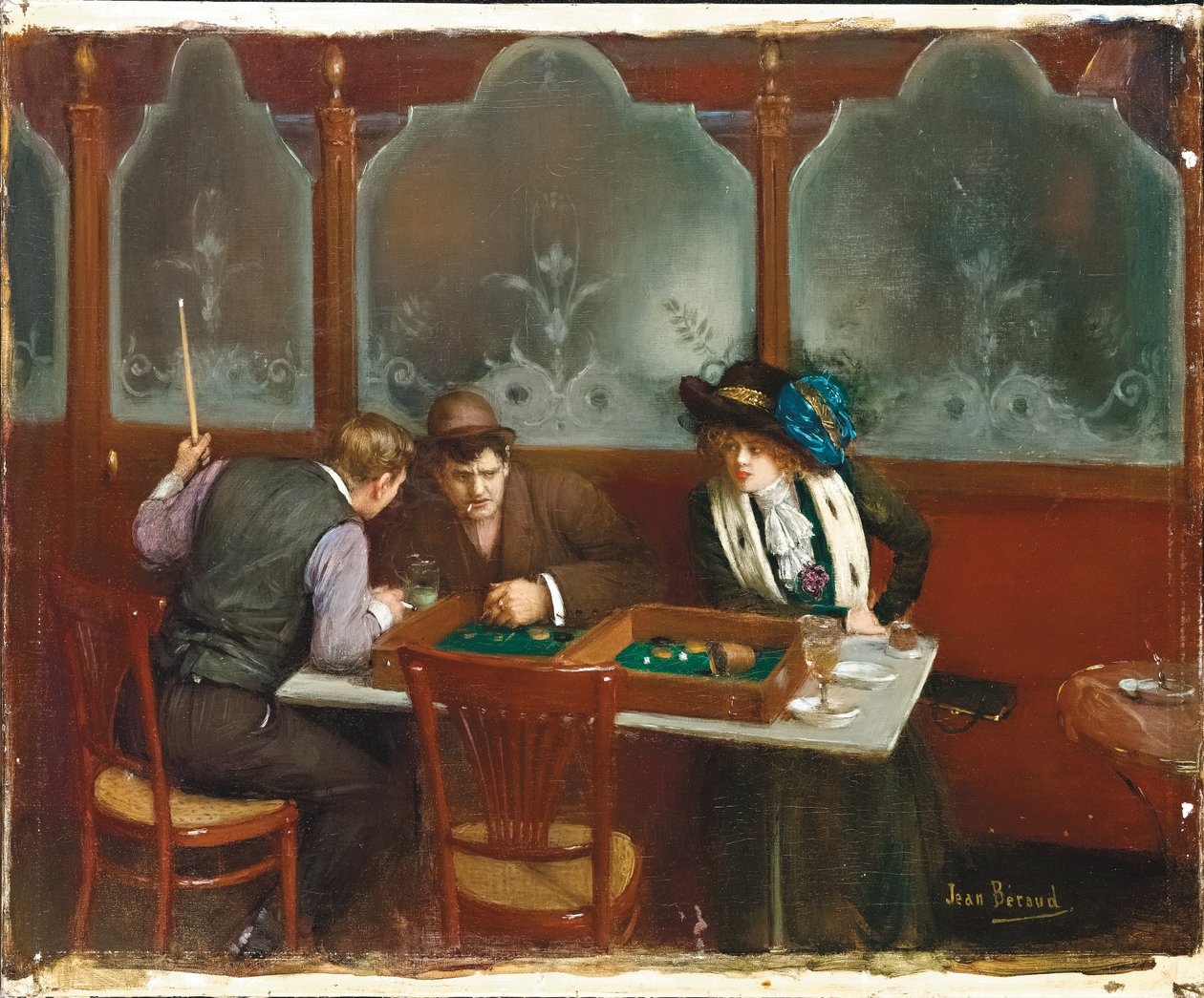 Au café - Jean Beraud