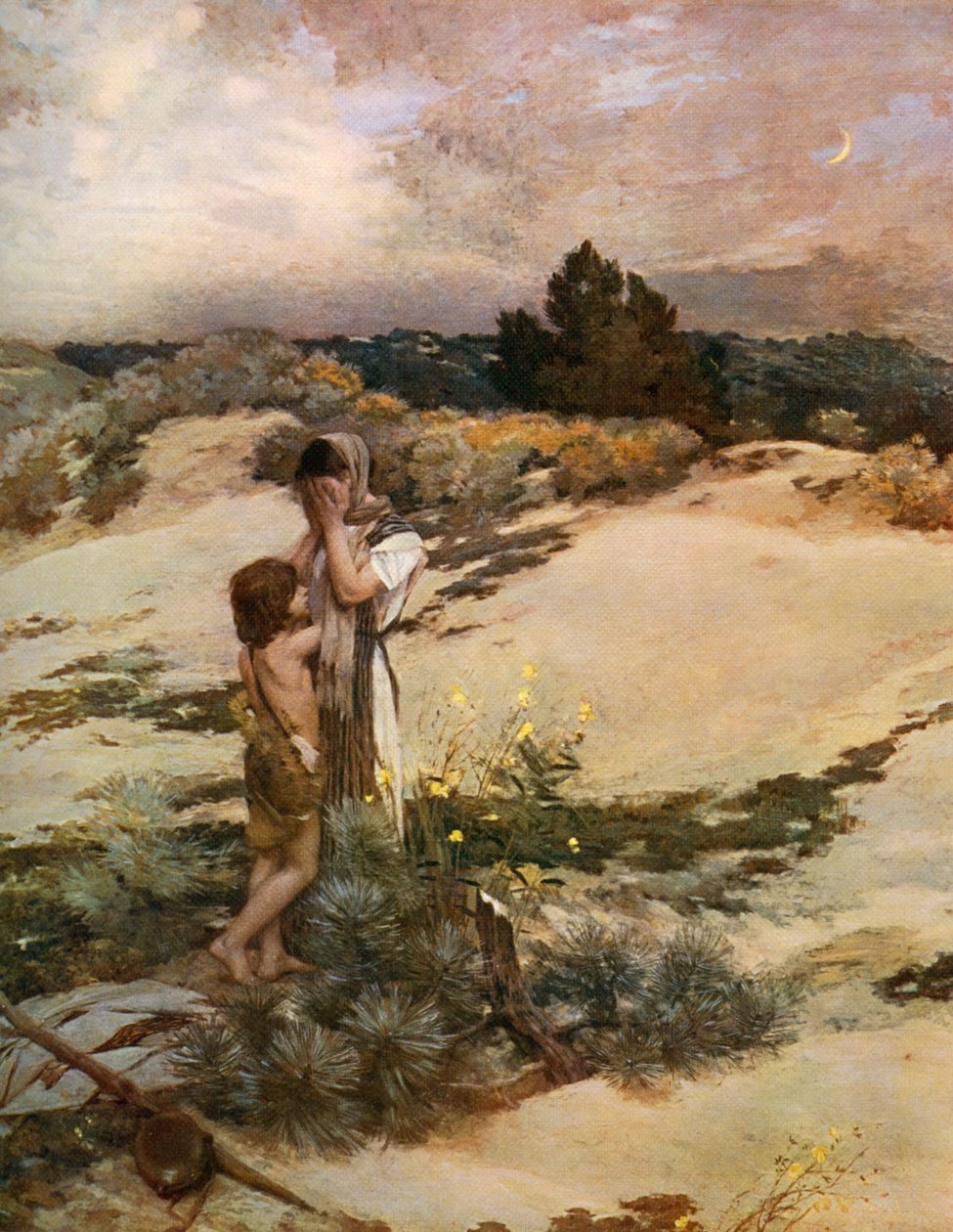 Agar et Ismaël, 1880, 1912 - Jean Charles Cazin