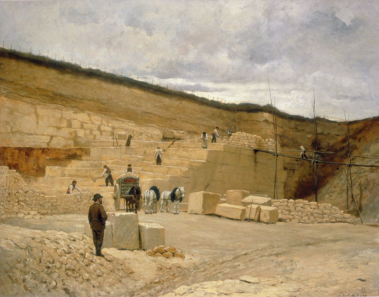 La carrière de Monsieur Pascal près de Nanterre - Jean Charles Cazin
