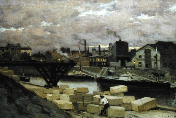 Les quais, vers 1885-90 - Jean Charles Cazin