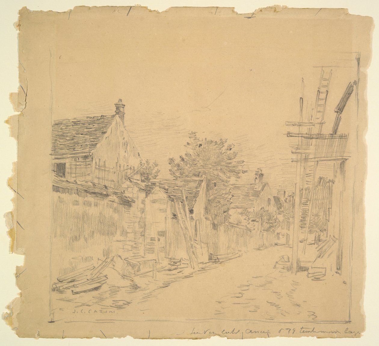 Rue de Village - Jean Charles Cazin