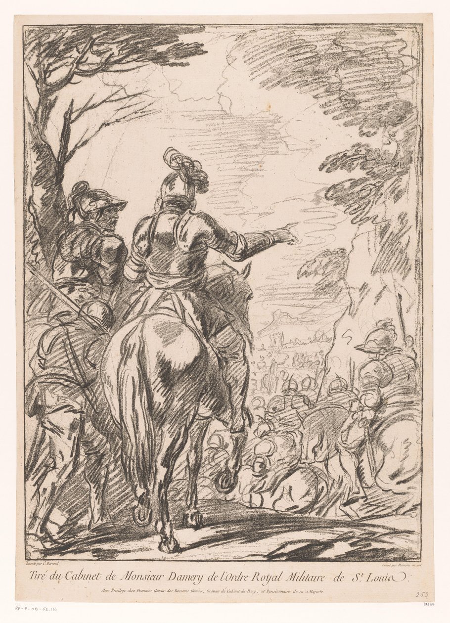 Deux soldats à cheval - Jean Charles François