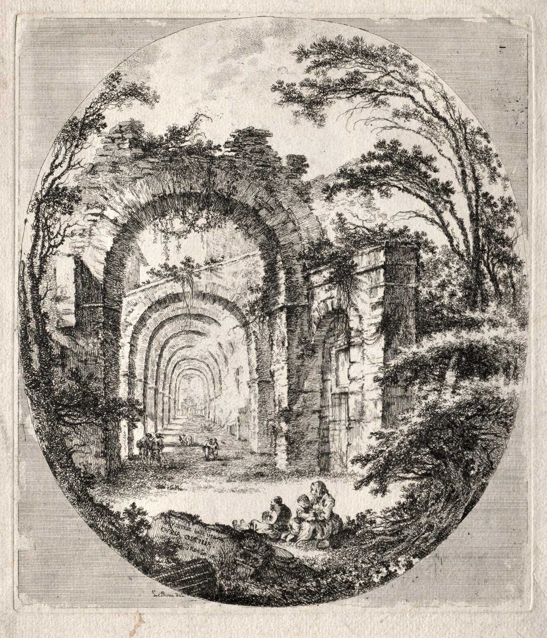 Ruines anciennes - Jean Claude Richard de Saint Non
