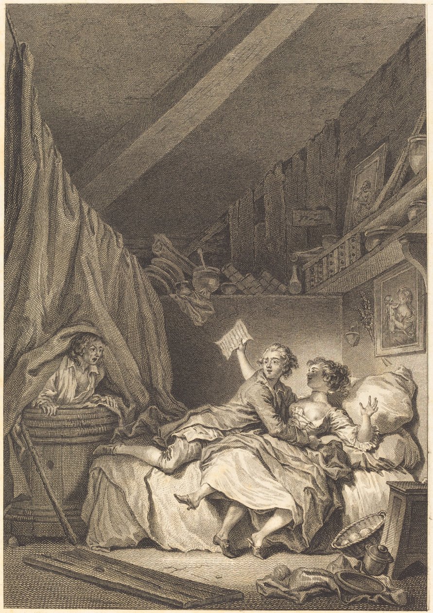 Le savetier - Jean Dambrun after Jean Honoré Fragonard