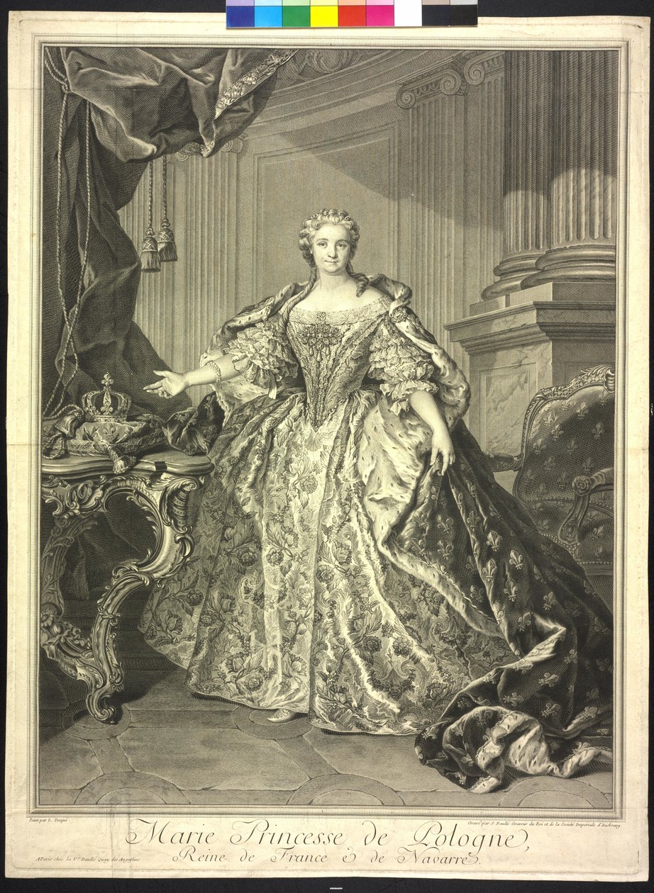 Maria Leszczynska - Jean Daullé