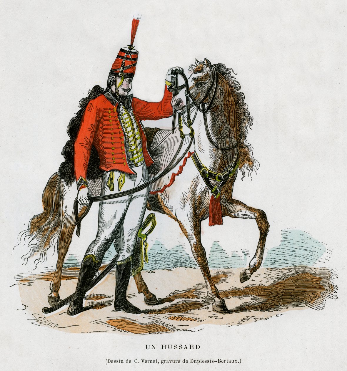 Un hussard, début du XIXe siècle, 1882-1884 - Jean Duplessis Bertaux