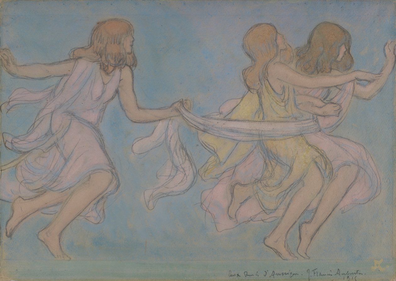 Enfants jouant, 1915 - Jean Francis Auburtin