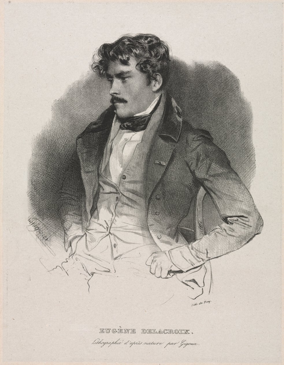 Eugène Delacroix - Jean Francois Gigoux