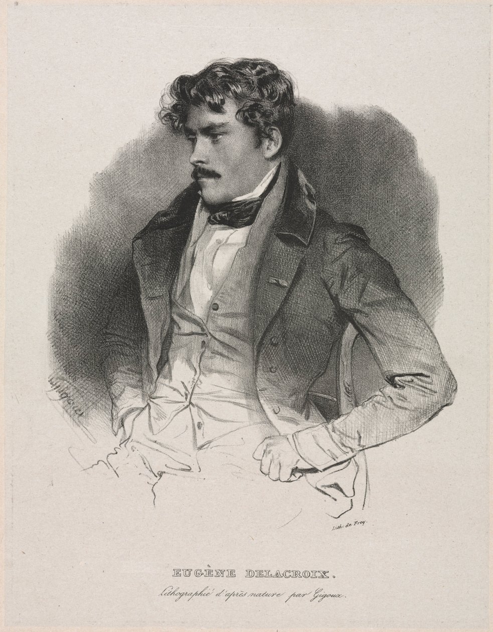 Eugène Delacroix - Jean Francois Gigoux