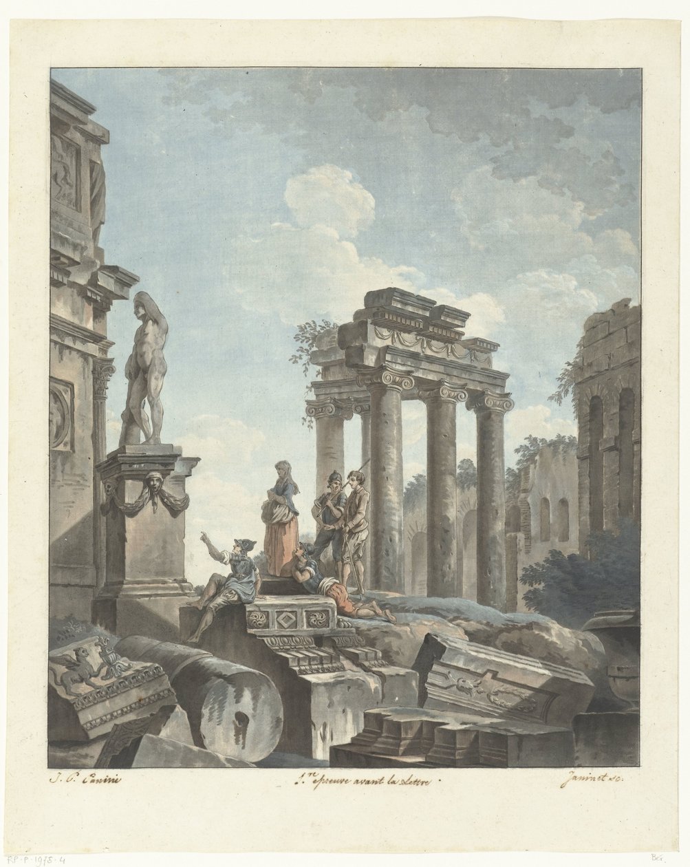 Ruines antiques - Jean Francois Janinet