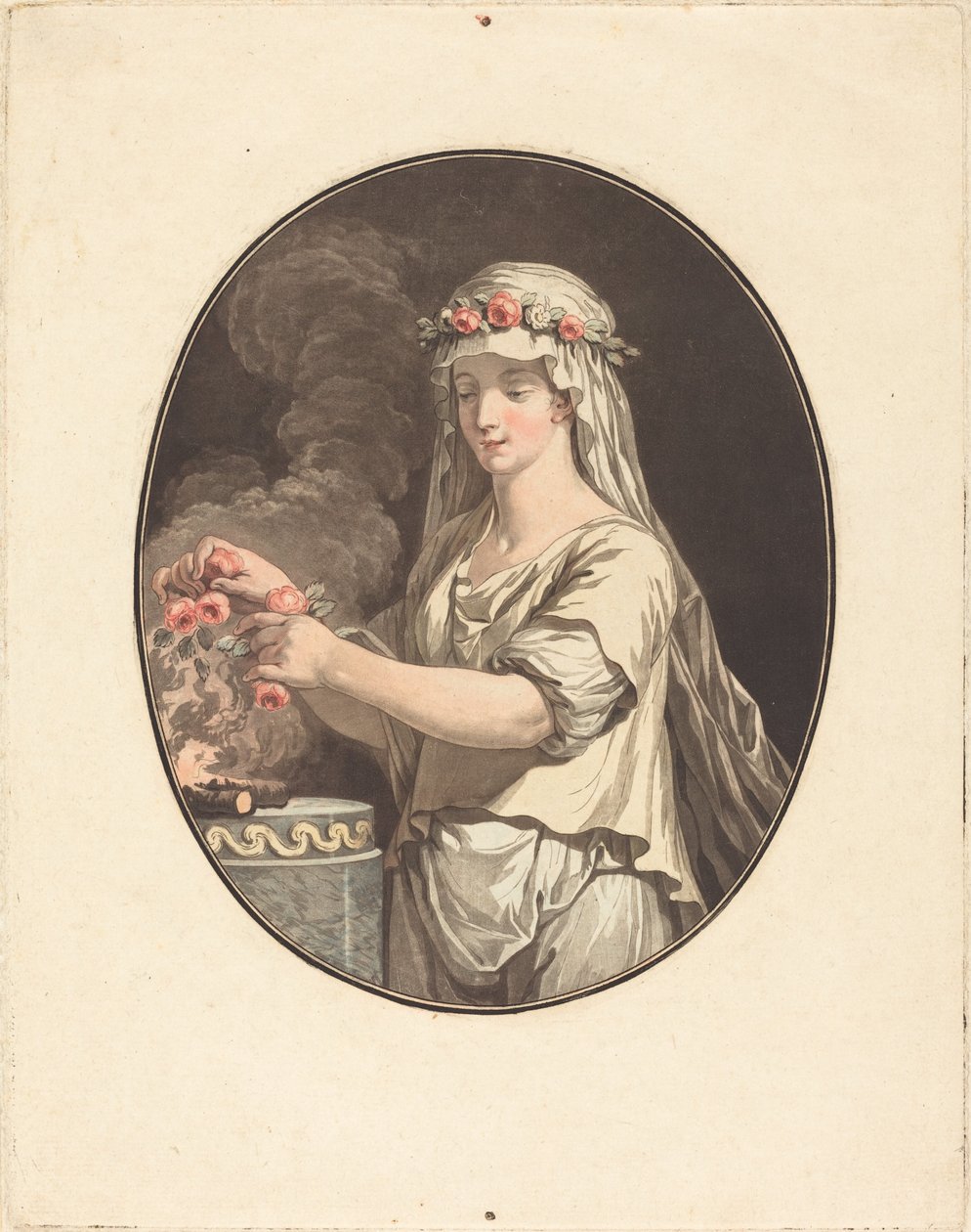La jeune vestale - Jean Francois Janinet