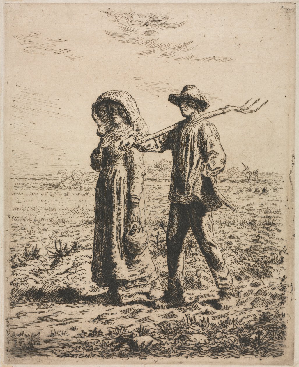 Aller au travail - Jean Francois Millet