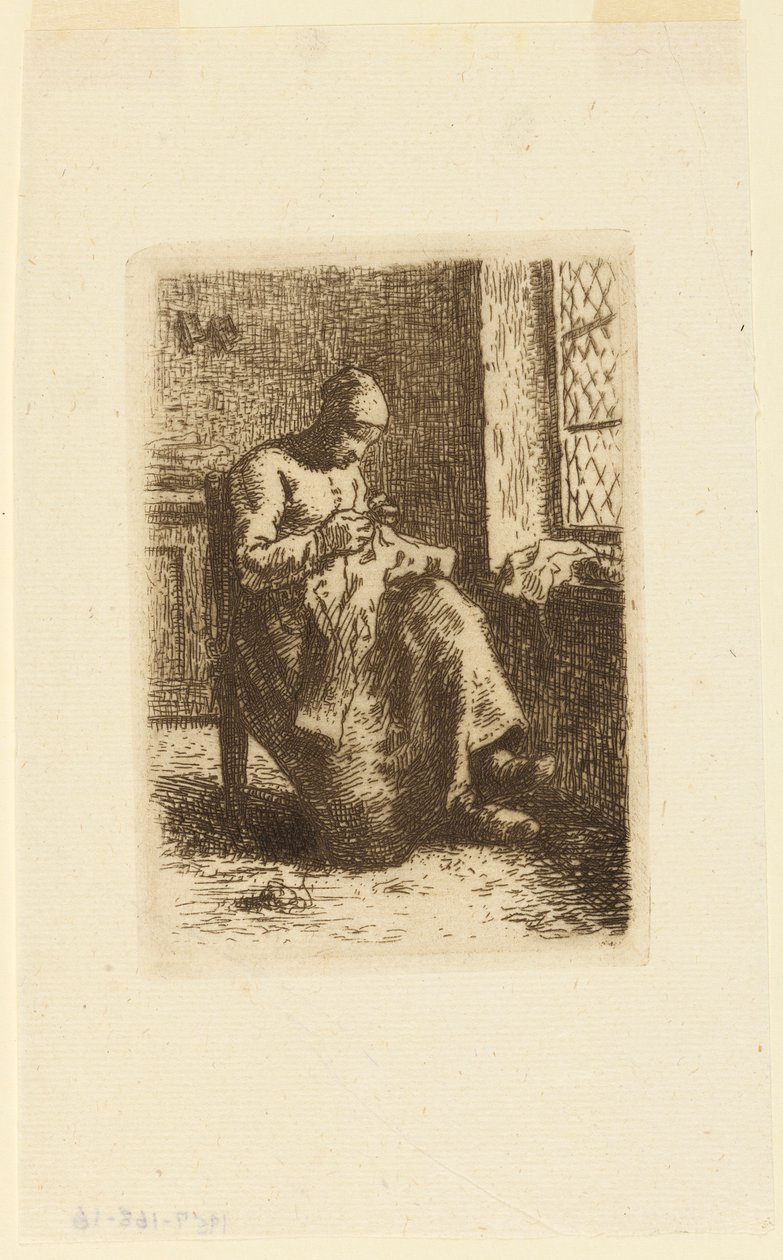La Couseuse - Jean Francois Millet