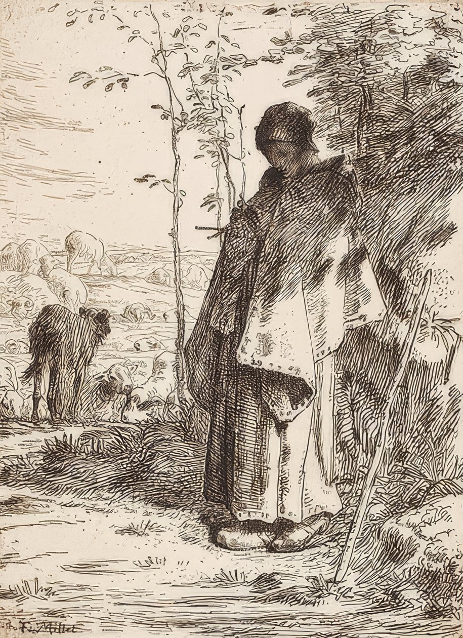 La Grande Bergère - Jean Francois Millet