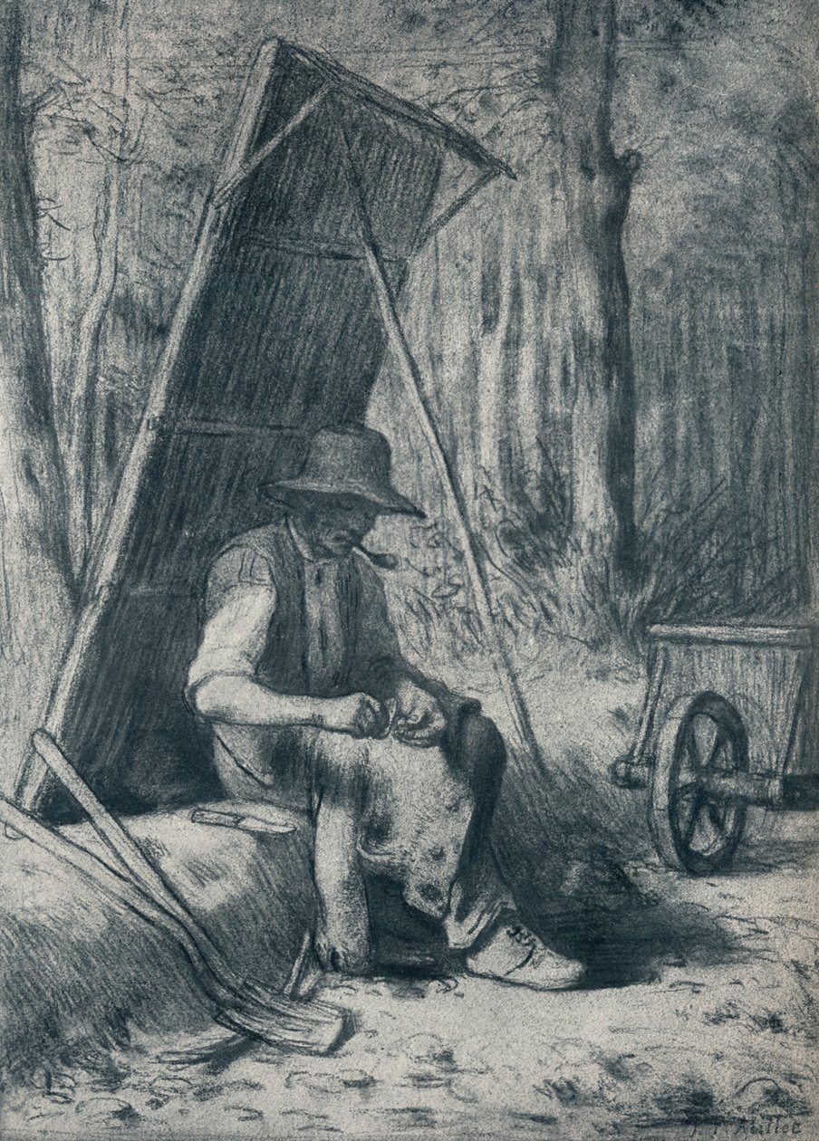 Le Cantonnier, le répareur de routes, 19e siècle - Jean Francois Millet