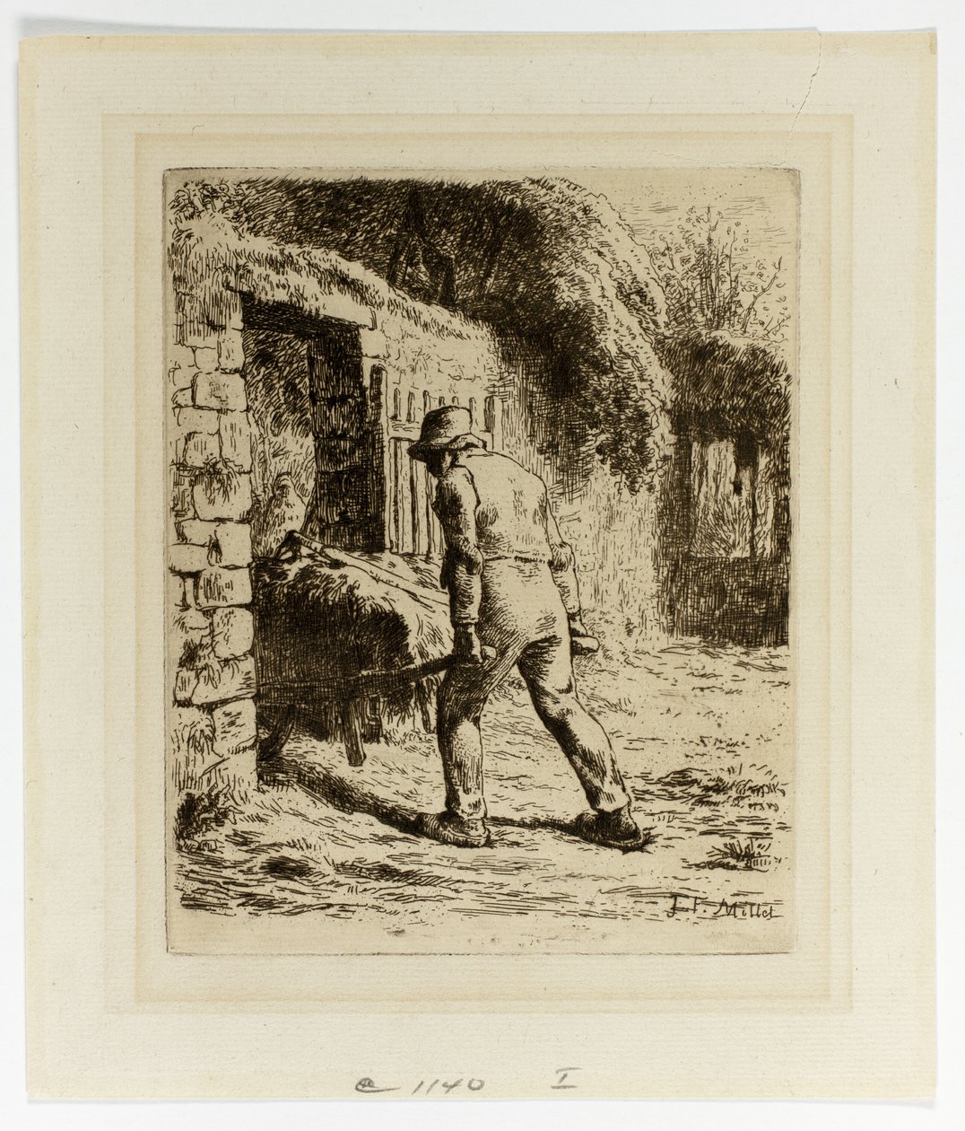 Paysanne avec une brouette - Jean Francois Millet