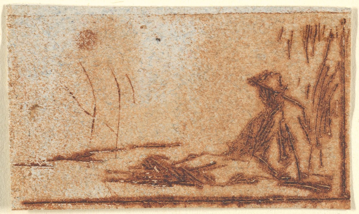 Paysanne Assise, 1830-75 - Jean Francois Millet