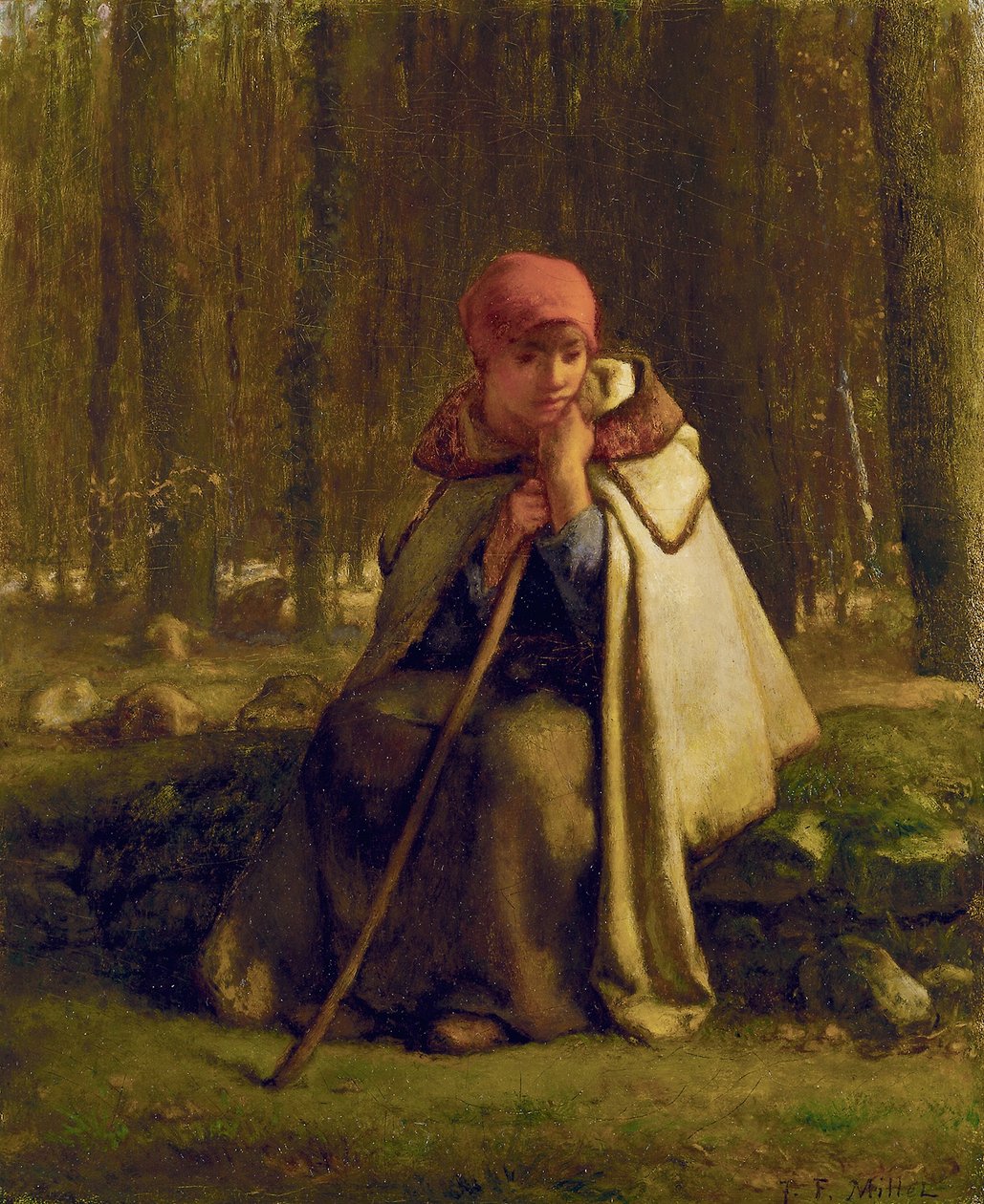 Bergère assise, c.1852 - Jean Francois Millet
