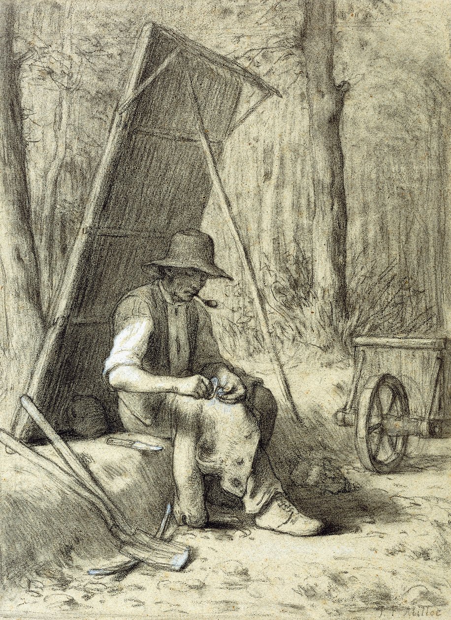 Le répareur de route - Jean Francois Millet