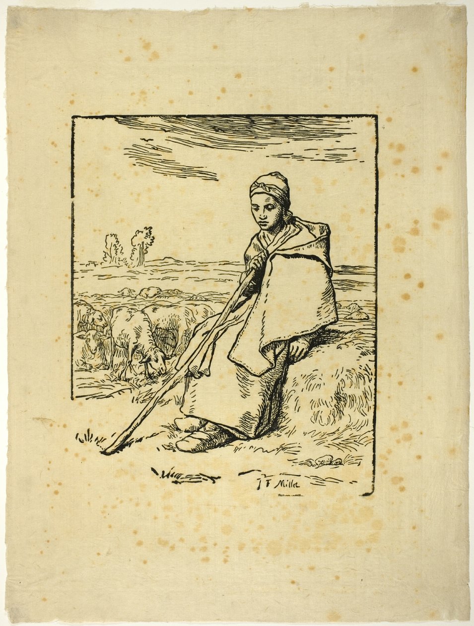 La Bergère - Jean Francois Millet