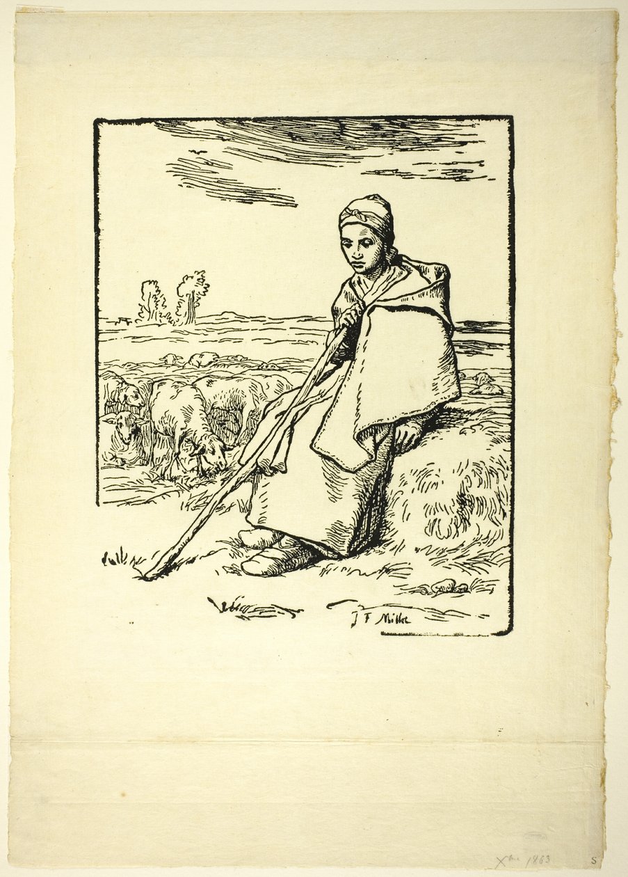 La bergère - Jean Francois Millet