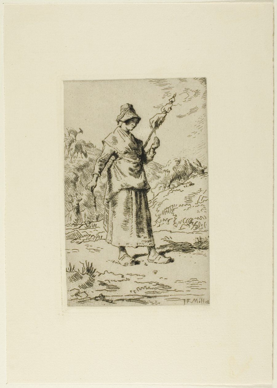 Le fou - Jean Francois Millet