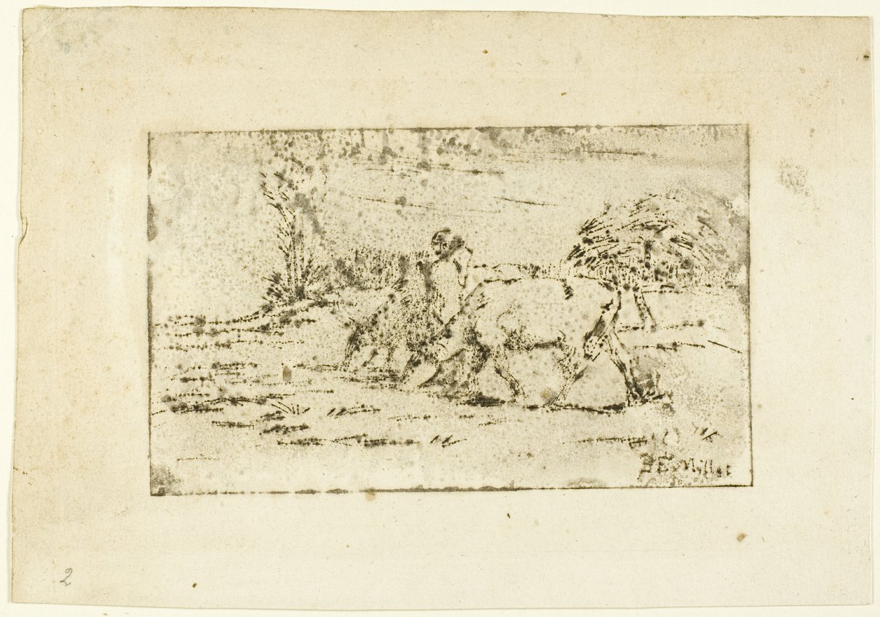 Les deux vaches - Jean Francois Millet