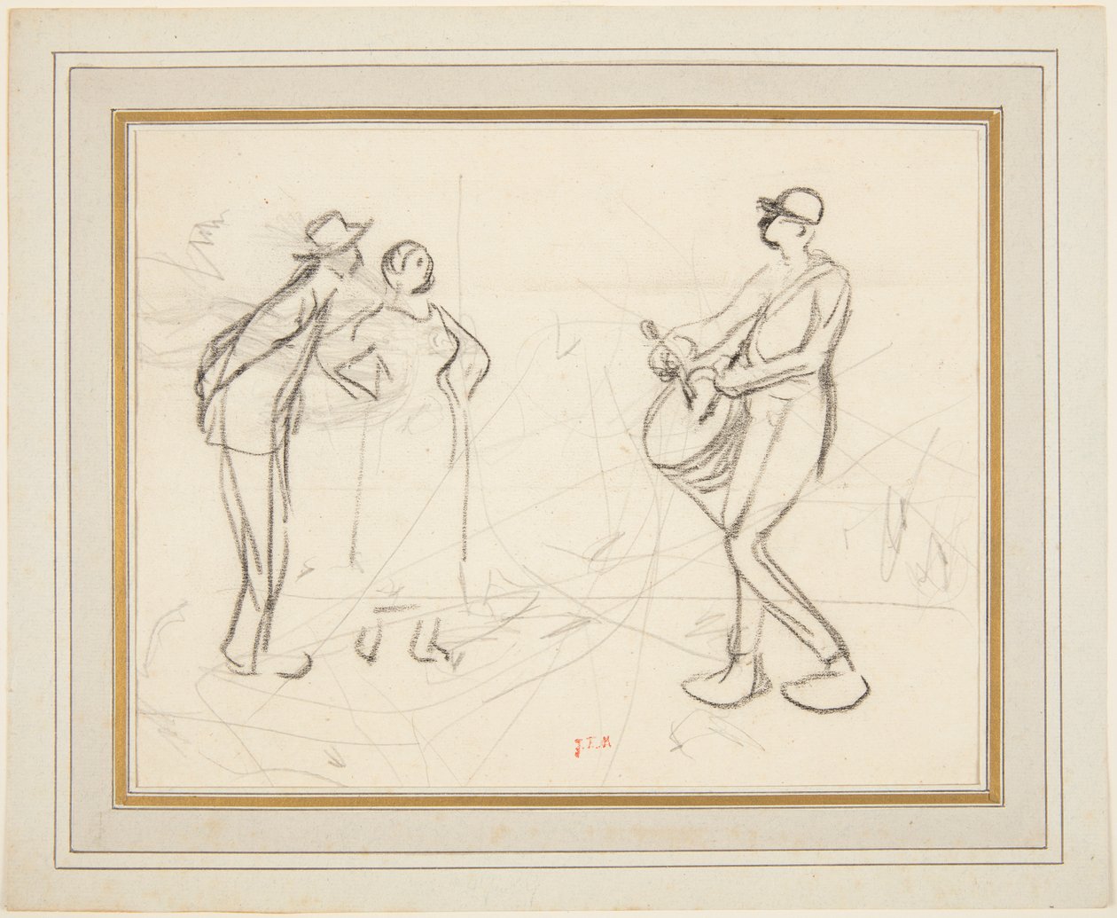 Trois figures - Jean Francois Millet