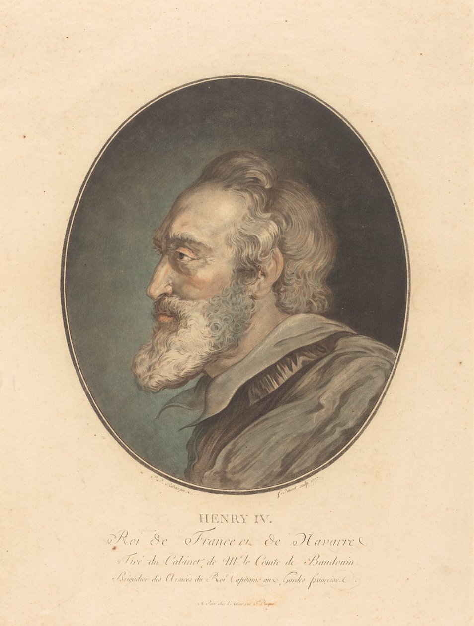 Henri IV - Jean François Janinet after Sir Peter Paul Rubens