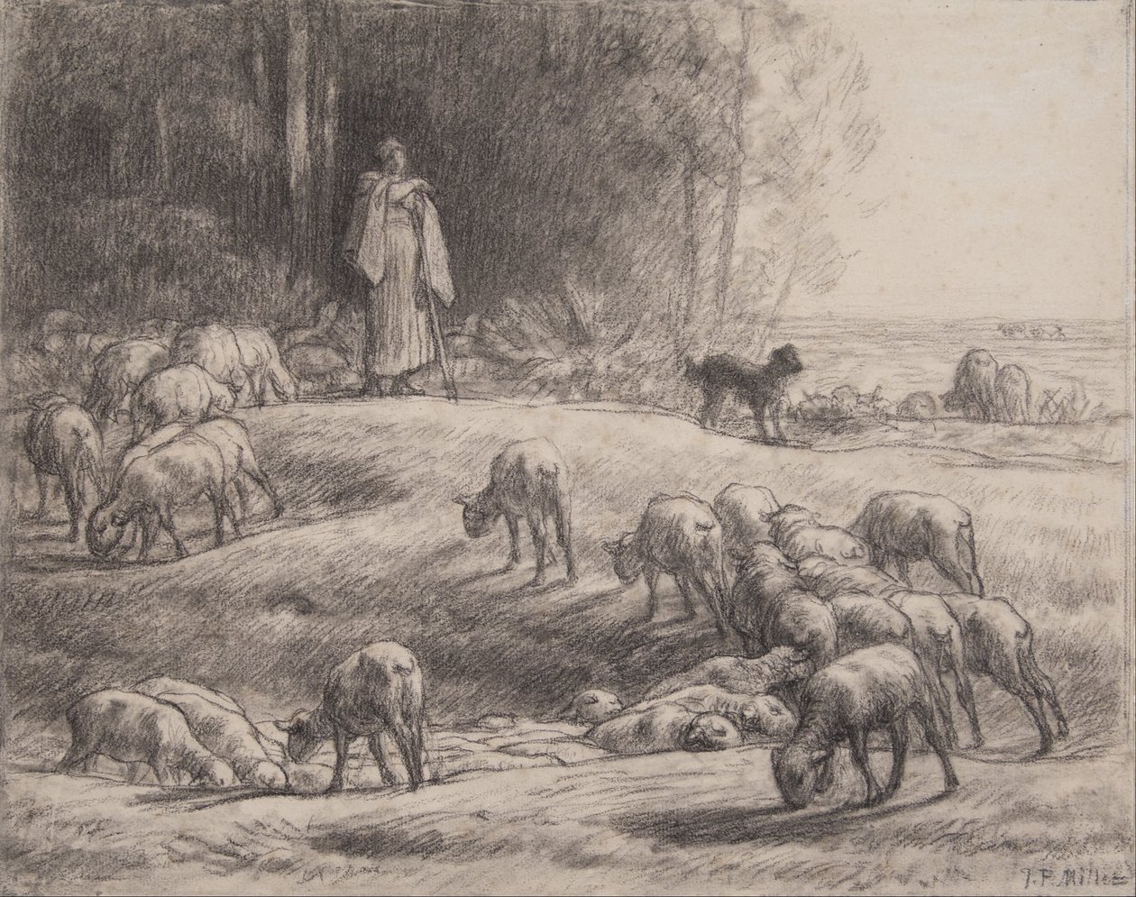 La bergère - Jean Francois Millet