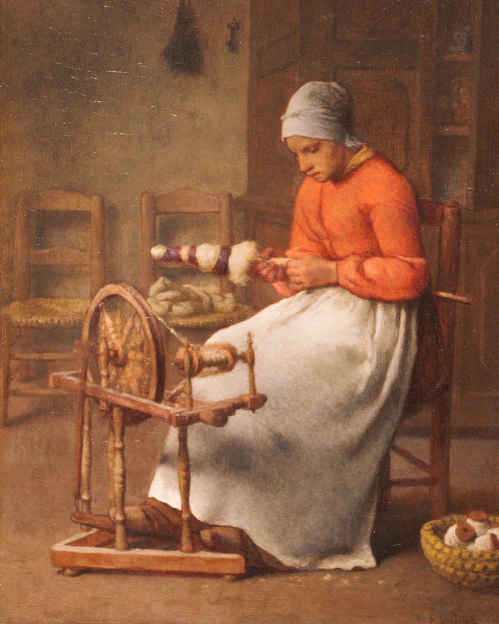 Femme en train de filer - Jean Francois Millet