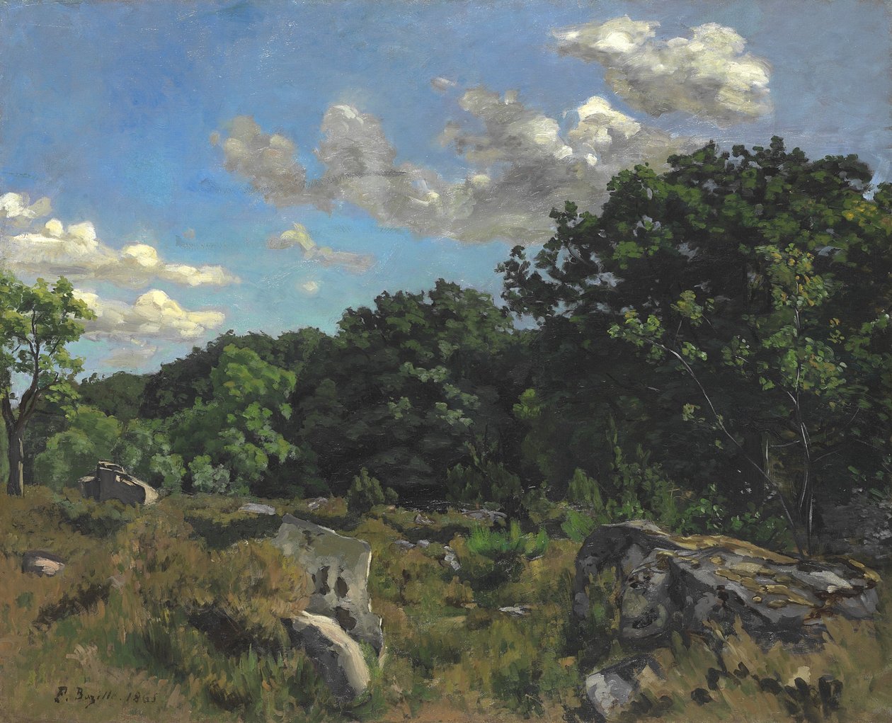 Paysage à Chailly, 1865 - Jean Frederic Bazille