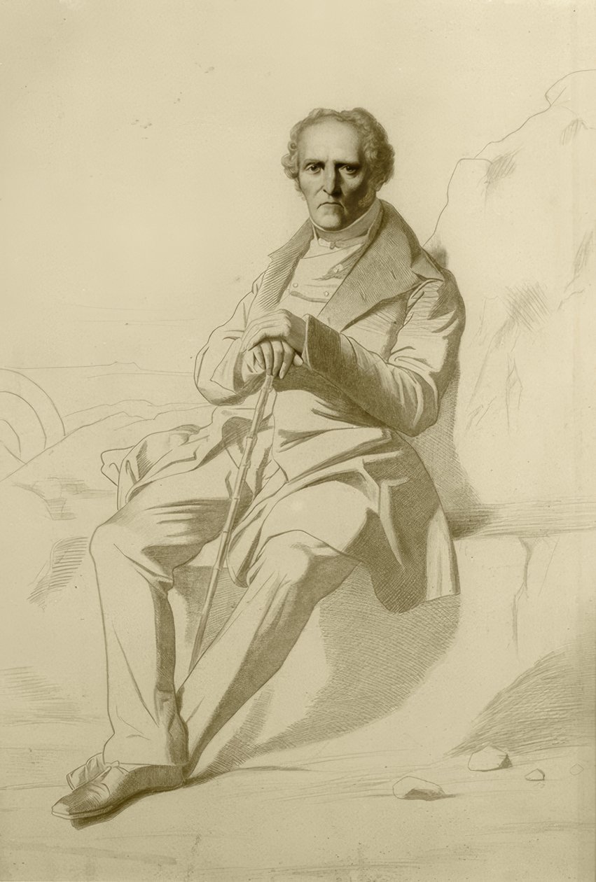 Portrait de Charles Fourier - Jean Francois Gigoux