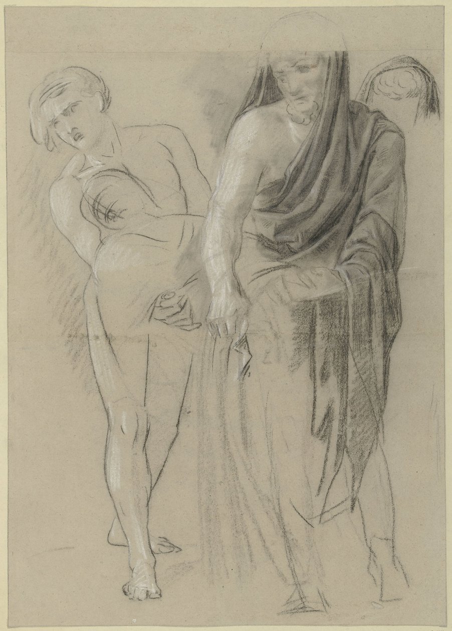 Deux hommes transportant un corps - Jean Grandjean