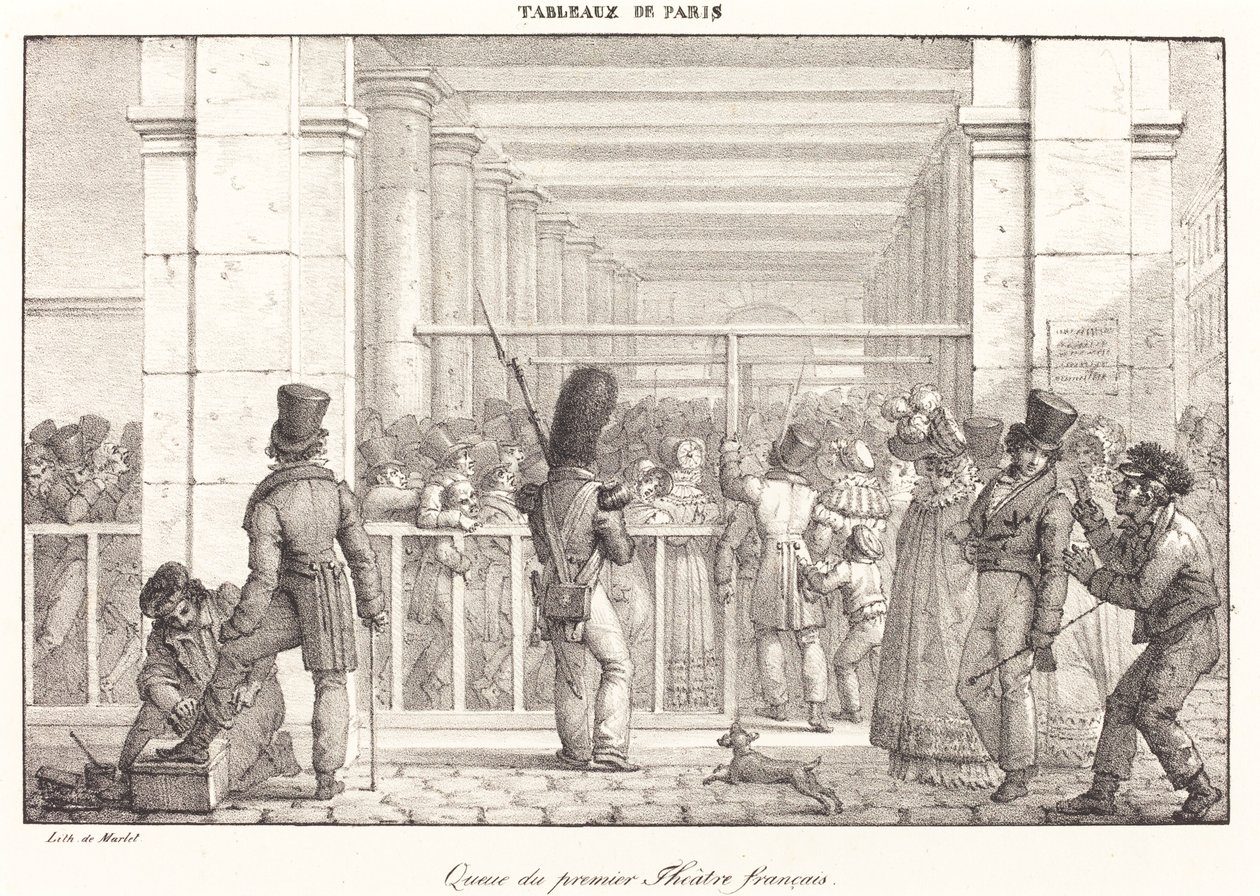 Queue du premier Théâtre français - Jean Henri Marlet