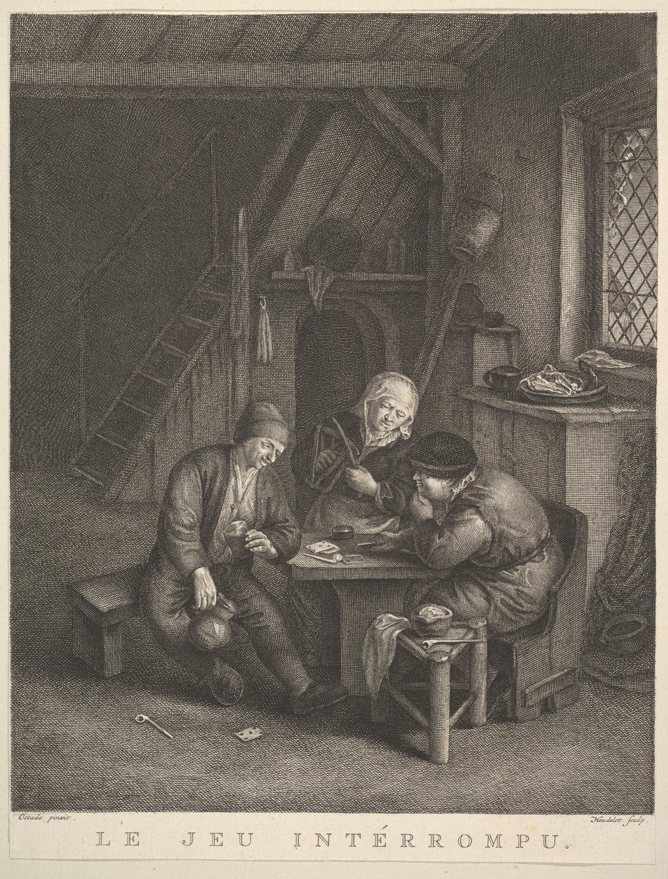 Le Jeu interrompu, 1730-68 - Jean Heudelot