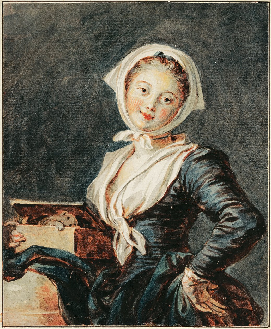 La fille à la marmotte - Jean Honore Fragonard