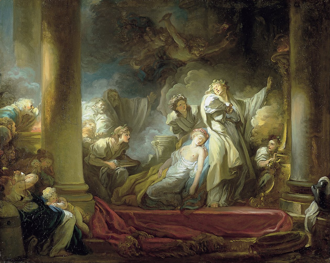Le sacrifice de Callirhoe - Jean Honore Fragonard