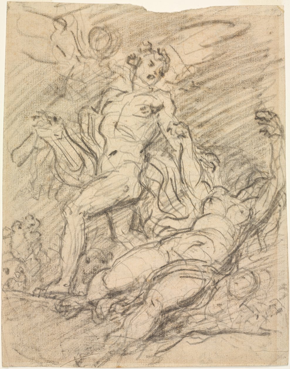 Orphée et Eurydice (recto) - Jean Honore Fragonard
